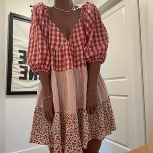 ASOS summer dress, mixed pattern